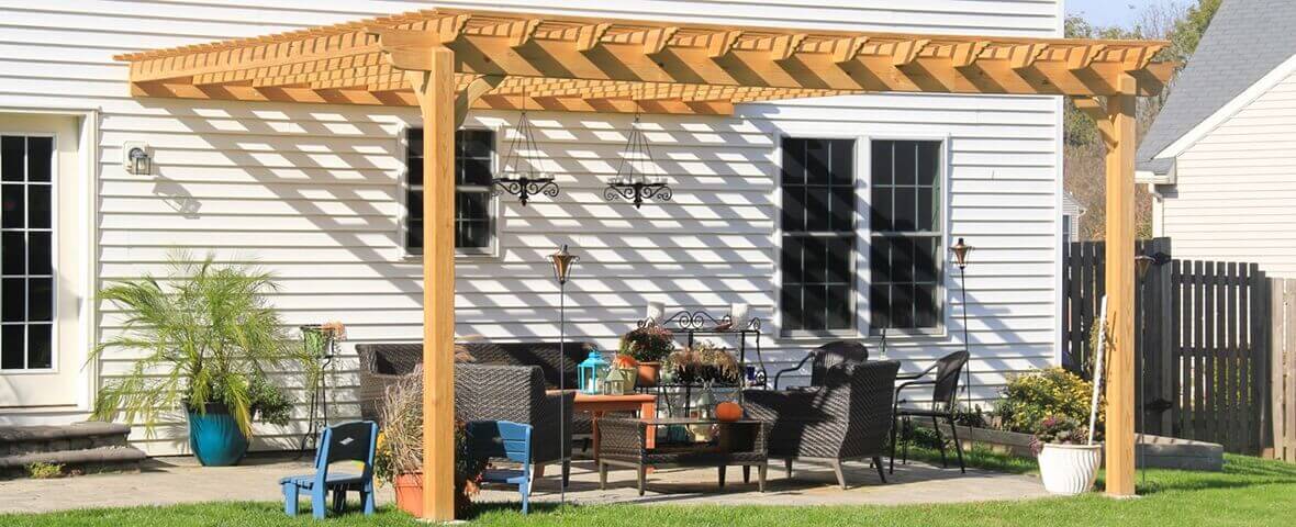 Nice new pergola tan